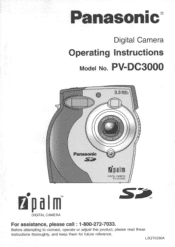 Panasonic PVDC3000 PVDC3000 User Guide