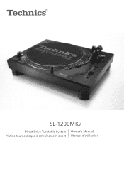 Panasonic SL-1200MK7 Owners Manual