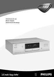 Philips SACD1000 User manual