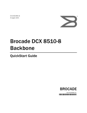 Dell PowerConnect B-DCX Brocade DCX 8510-8 Backbone Quick Start