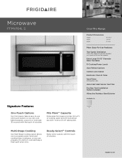 Frigidaire FFMV164LS Product Specifications Sheet (English)