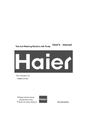 Haier HWM72-27S User Manual