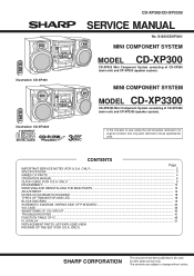 Sharp CD-XP3300 Service Manual