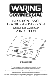 Waring WIH200 Instruction Manual