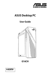 Asus G16CH Users Manual