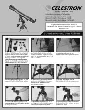 Celestron AstroMaster 90EQ Telescope Quick Setup Guide for AstroMaster 70EQ and 90EQ (German)
