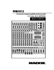 Mackie PPM1012 Owner's Manual (Français)
