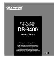Olympus DS-3400 DS-3400 Instructions (English)
