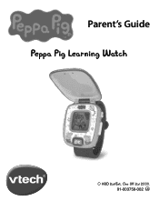 Vtech Peppa Pig Learning Watch Blue User Manual