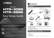 Yamaha HTR-3066 HTR-3066 Easy Setup Guide
