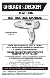 Black & Decker HG1300 Type 1 Manual - HG1300