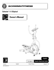 Schwinn A40 Elliptical 2011 model Owner's Manual