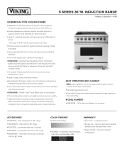Viking VIR5362 Two-Page Specifications Sheet