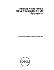 Dell PowerEdge FX2 FN I/O Aggregator Release Notes