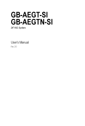 Gigabyte GB-AEGT Manual