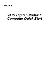 Sony PCV-RZ20C Quick Start Guide