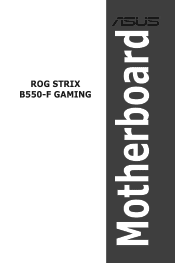 Asus ROG STRIX B550-F GAMING Users Manual English