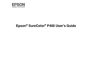 Epson SureColor P400 User Manual