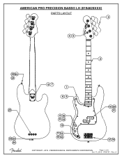 Fender American Professional Precision Bass Left-Hand Fender American Professional Precision Bass Left-Hand Service Manual