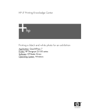 HP Z3100 HP Designjet Z3100 Printing Guide [HP Raster Driver] - Printing in Black & White [QuarkXPress 7 - Windows]