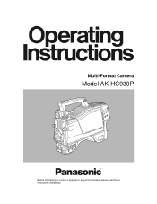 Panasonic AKHC930 AKHC930 User Guide