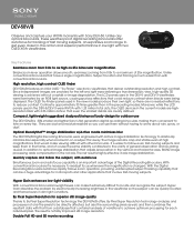 Sony DEV-50V Marketing Specifications