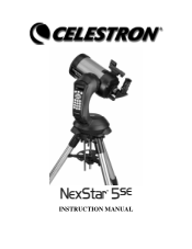 Celestron NexStar 5SE Computerized Telescope NexStar 5 SE Manual
