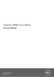 Dell Inspiron 7506 2-in-1 Silver Service Manual