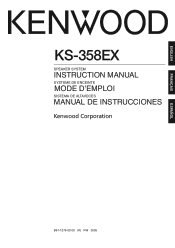 Kenwood KS-358EX User Manual