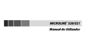 Oki ML521 Portugues Microline 520/521 Manual do Utilizador