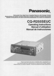 Panasonic CQR255SEUC CQR255SEUC User Guide