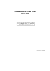 Acer TravelMate 4070 TravelMate 4070 Service Guide