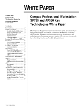 HP Professional ap550 Compaq Professional Workstation SP750 and AP550 Key Technologies White Paper