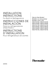 Thermador KBUIT4255E Installation Instructions