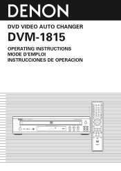 Denon DVM-1815 Owners Manual