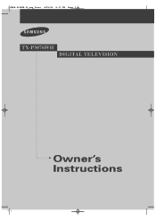 Samsung TX-P3076WH User Manual (user Manual) (ver.1.0) (English)