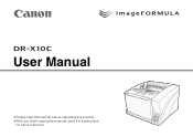 Canon imageFORMULA DR-X10C II User Guide