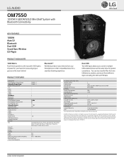 LG OM7550 Owners Manual - English