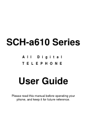 Samsung SCH-A610 User Manual (user Manual) (ver.1.0) (English)