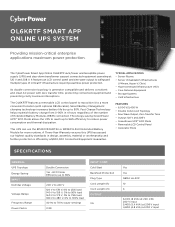 CyberPower OL6KRTF Datasheet
