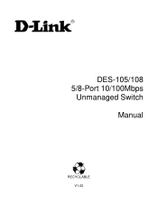 D-Link DES-105 Manual
