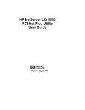 HP D5970A HP Netserver LXr 8500 PCI Hot Plug Utility Guide