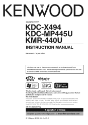 Kenwood KMR-440U kdcx494 (pdf)