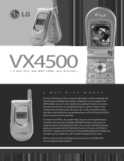 LG VX4500 Data Sheet (English)