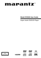 Marantz DV6600 DV6600 User Manual