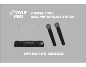 Pyle PDWM2500 PDWM2500 Manual 1