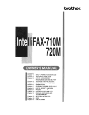 Brother International IntelliFax-720M Users Manual - English