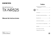 Onkyo TX-NR525 Owner's Manual Spanish