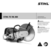 Stihl TS 700 STIHL Cutquik174 Product Instruction Manual