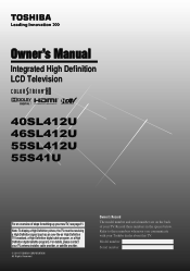 Toshiba 40SL412UM User Manual